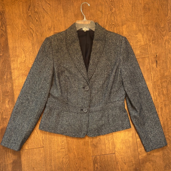 Hillard & Hanson Metallic Charcoal Blazer - Picture 5 of 6